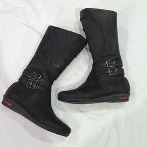 Icon Sacred Black Leather Motorcycle Riding Boot Size Womens 5